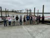City officials gathered for a ribbon-cutting ceremony at the new West Beach boat ramp on Thursday, May 2, 2024.