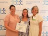 From left to right: Domestic Violence Crisis Center Chief Executive Officer Suzanne Adam; The Community Fund of Darien Community Grant Volunteer Natalie Martin; The Community Fund of Darien Executive Director Janet King.