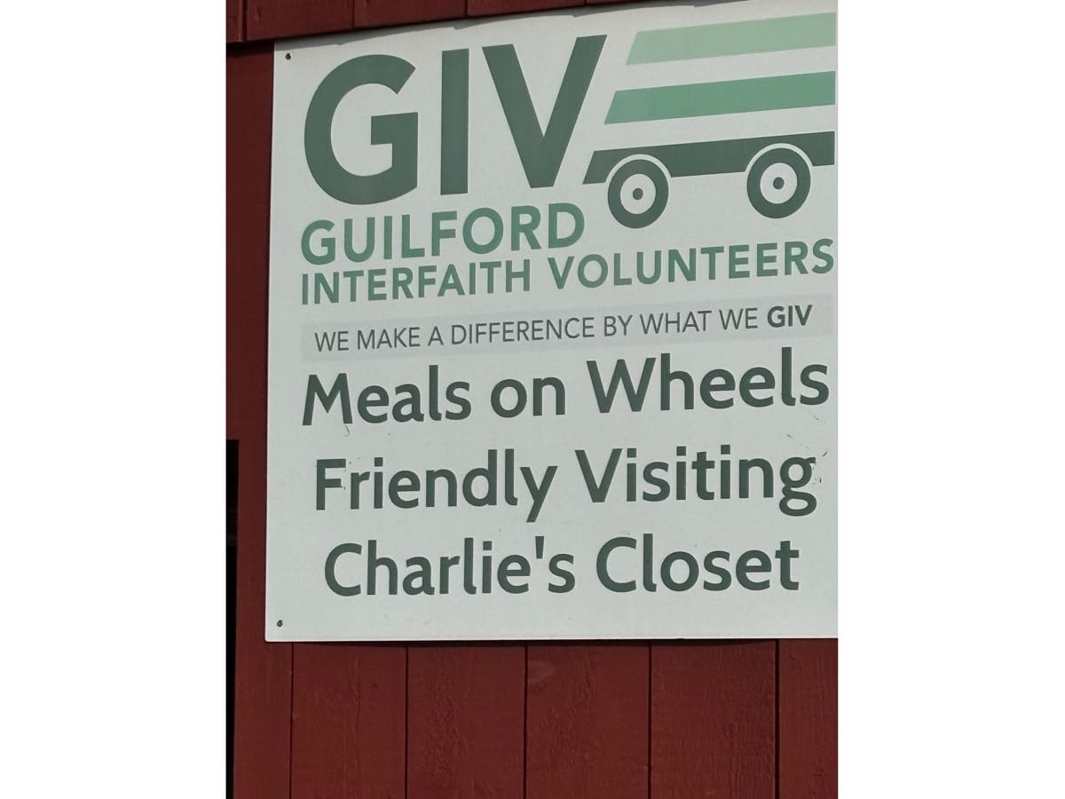 Courtesy of Guilford Interfaith Volunteers is the umbrella for Meals on Wheels, Friendly Visiting and Charlie’s Closet, and it co-directs the Food Bank with Guilford Social Services.​
