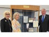 Darien First Selectman Jon Zagrodzky (right) presents a Constitution Week proclamation to Daughters if the American Revolution Regent Karen K. Polett (left) and DAR Constitution Week Chairman Rebecca Siciliano (middle).