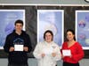 Left to right: Jackson Wheeler, Lucy Best, Kelsey DeRiso.