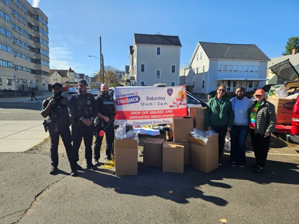 Assistant Chief Richard Conklin said the drugs were "destroyed in a safe environmentally friendly manner."