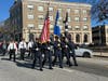 Veterans Day in Greenwich began with a patriotic walk and parade down Greenwich Avenue