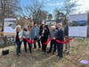 Officials celebrated the completion of the Wesskum Woods Road Bridge in Binney Park on Wednesday, Nov. 20, 2024.