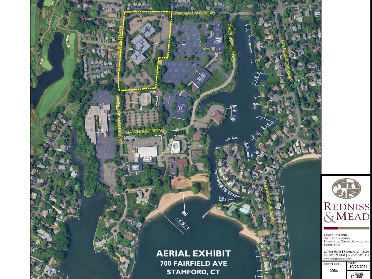 According to submitted documents, the office building was originally built in 1979. It was once the headquarters for the Playtex Corporation.