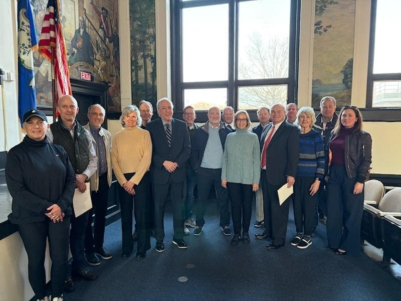 LtoR Jayme Stevenson, Christopher Matteson, Rob Richards, Janet King, Bruce Phelps​, Brian Rayhill, Dan Guller​, Morgan Whittier, Jon Zagrodzky​, Terrie Wood, Michael Wheeler​, Joseph Pankowski, David Brown​, Janet Fitzsimons, Eric Joosten​, Rachel Taylor