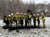 Members of the Central Middle School Building Committee at Friday's groundbreaking ceremony for the new CMS.