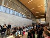 The crowd at Wednesday's ribbon-cutting ceremony.