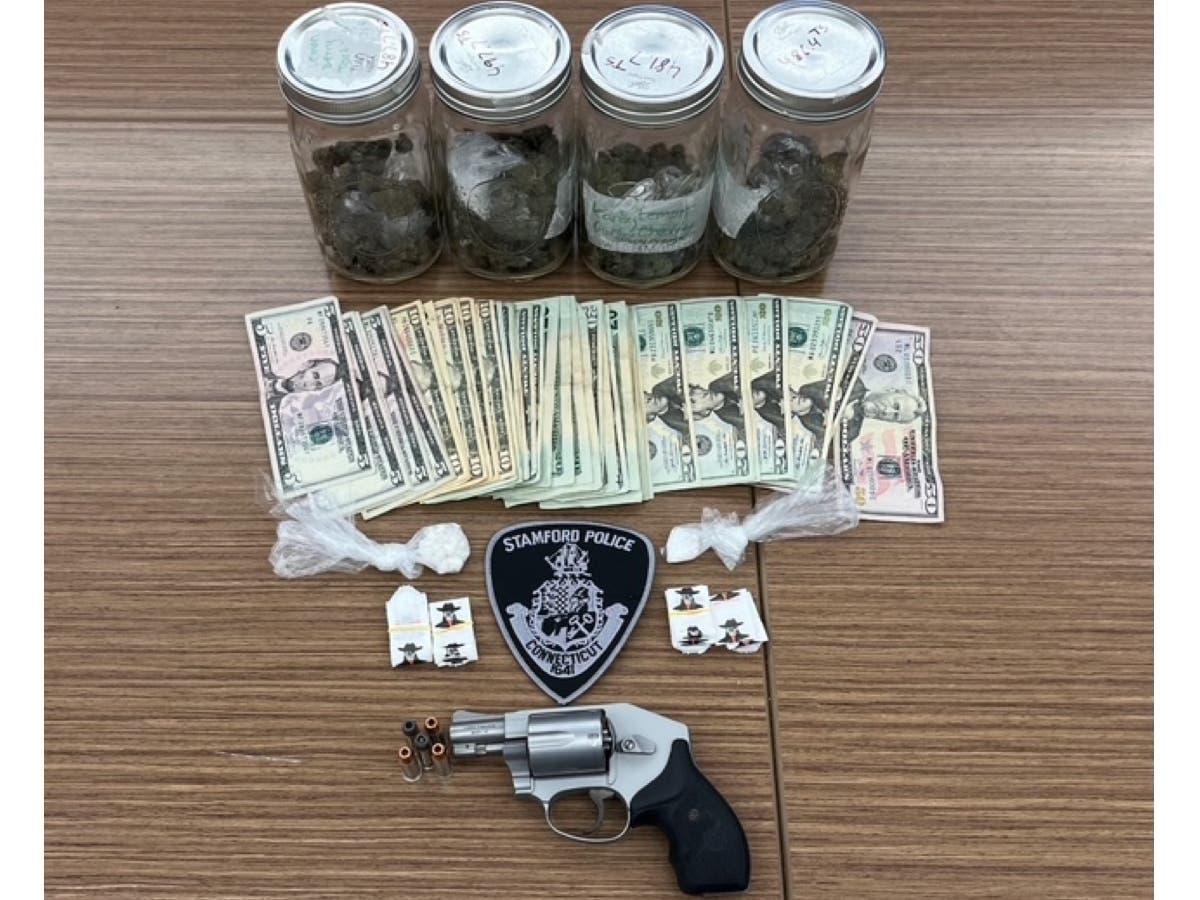 Three people were arrested, including a teenager, following a motor vehicle stop in Stamford on May 7, according to police