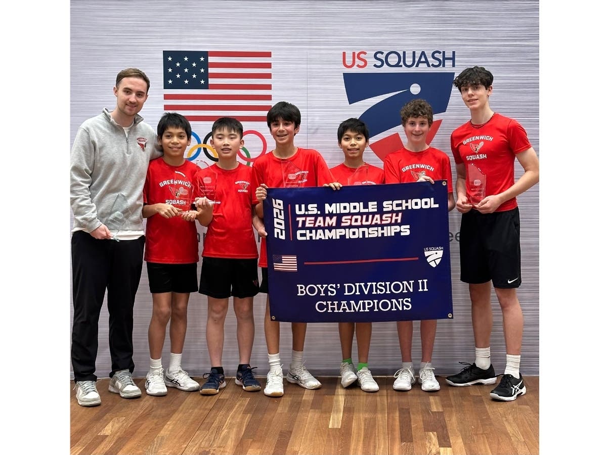 The Greenwich Squash middle school program includes more than 50 students from the town’s three middle schools and six elementary schools.