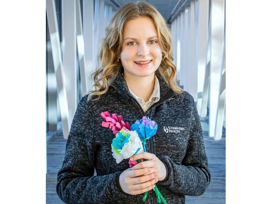 April is National Volunteer Month, and one local student is making a big impact at Stamford Health.