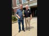 Chief’s Trophy winner, Richard Henshaw, and Greenwich Police Chief Jim Heavey.
