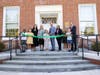 Several students led a tour of the renovations at Julian Curtiss School after a ribbon-cutting ceremony.