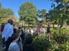 Hart Elementary students, along with Stamford Public Schools Superintendent Dr. Adrian Talley, helped put the finishing touches on the city's first-ever Miyawaki Forest on Thursday.