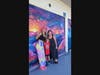 Artist Nikki Maslow, Student Hagen Balda, Sponsor Sarah Balda of Dance Centre