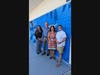 Ocean Breeze Assistant Principal Elizabeth Hill-Brodigan, Indian Harbour Beach Mayor Scott Nickle, Ocean Breeze Principal Shelley Michaud, Ocean Breeze PTO President Jen Solomon.