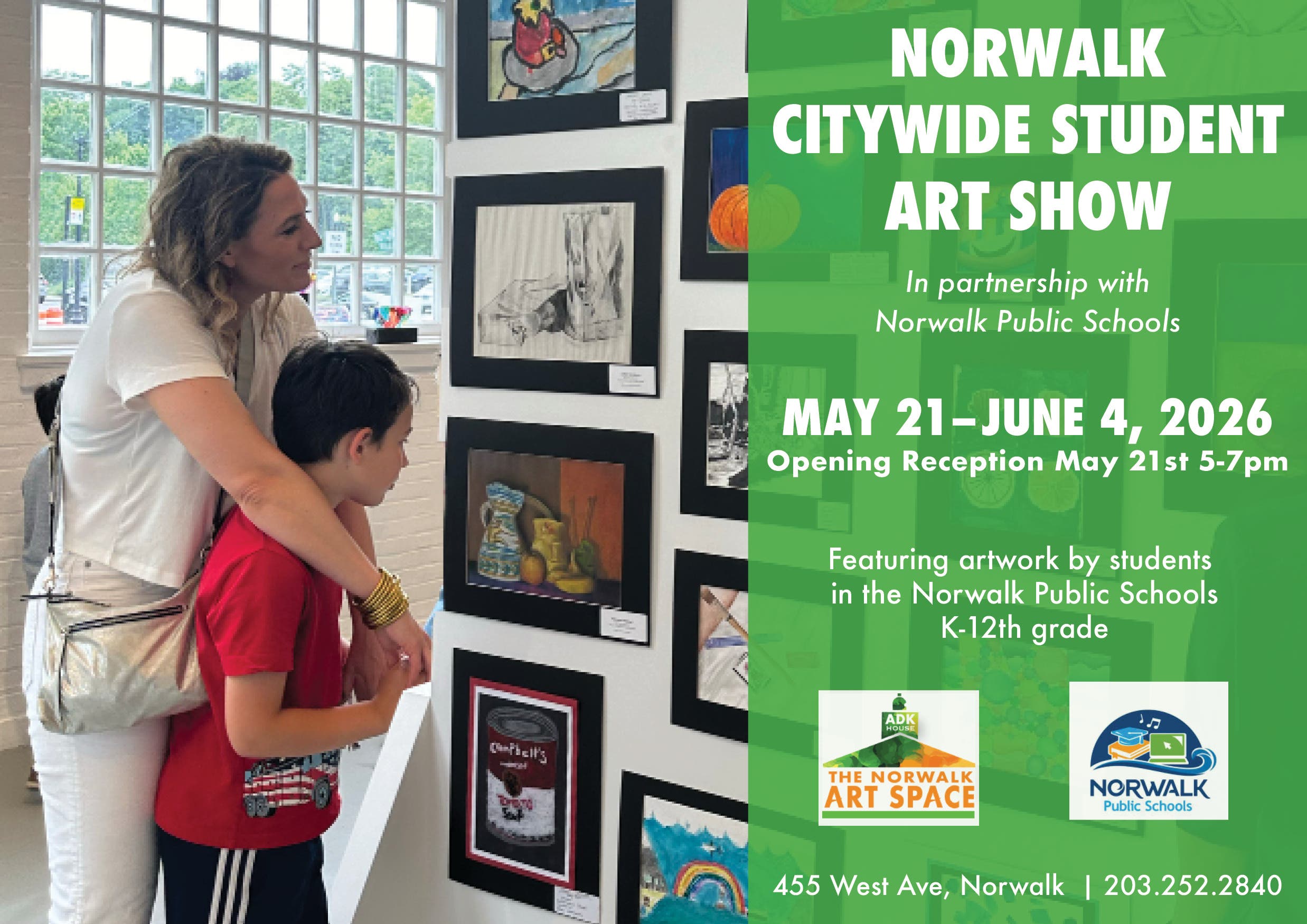 Norwalk Public Schools & Norwalk Art Space Host Annual Citywide Student Art Show Opening Reception