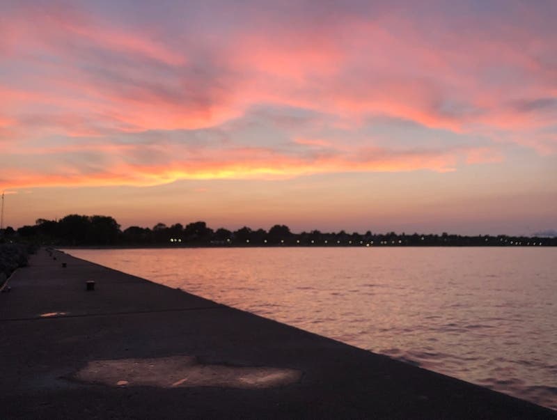 Sunset Over Lake Michigan