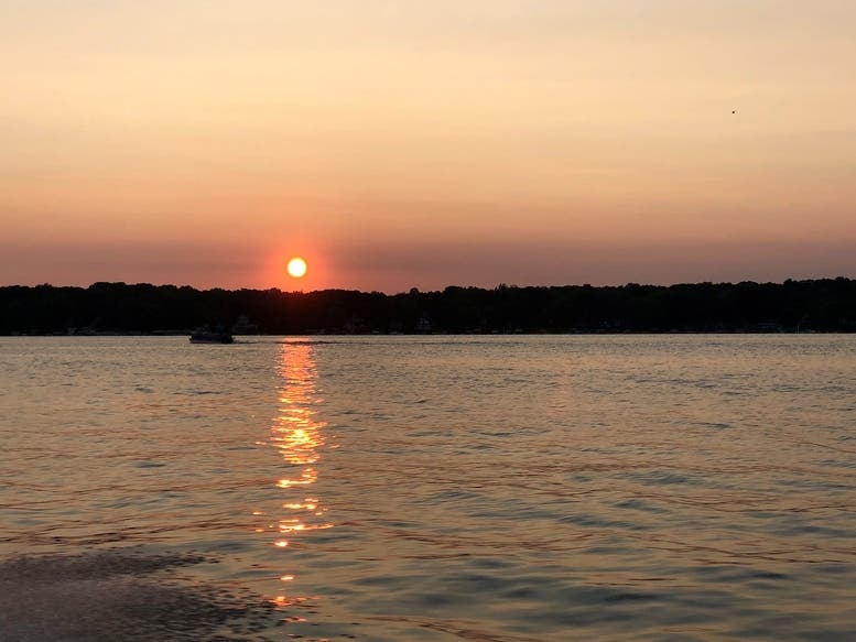 Sunset Over Lake Michigan