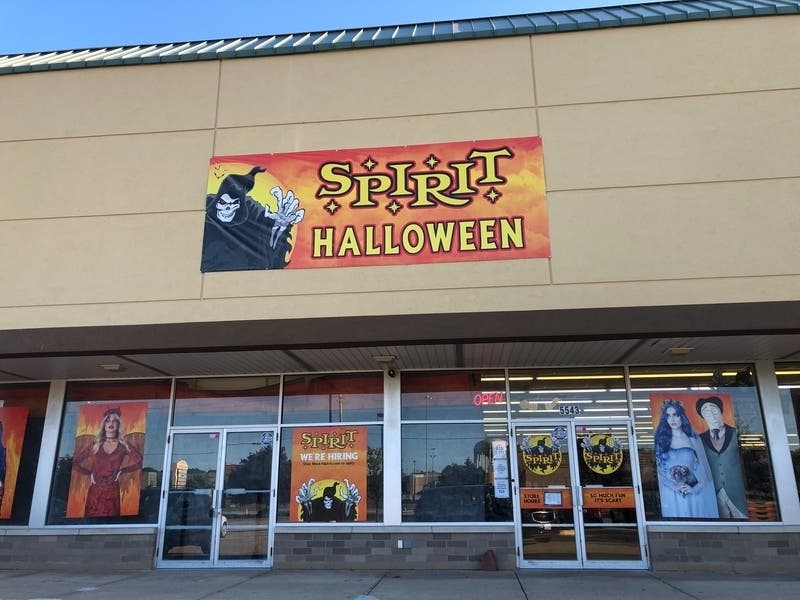 Spirit Halloween stores, such as this one in Mount Pleasant, Wisconsin, are open near Greenfield.