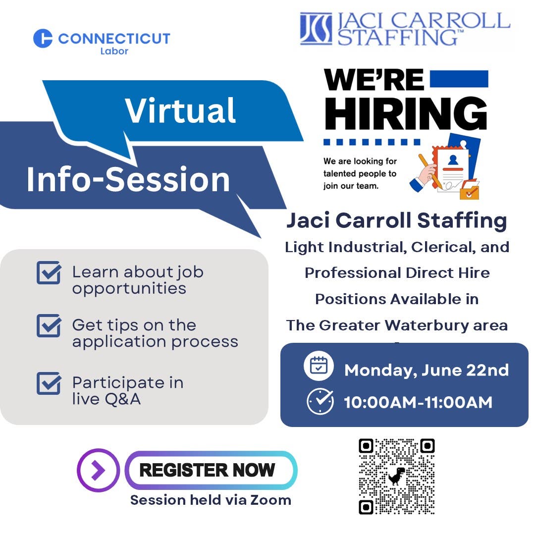 Jaci Carroll Staffing Virtual Info-Session