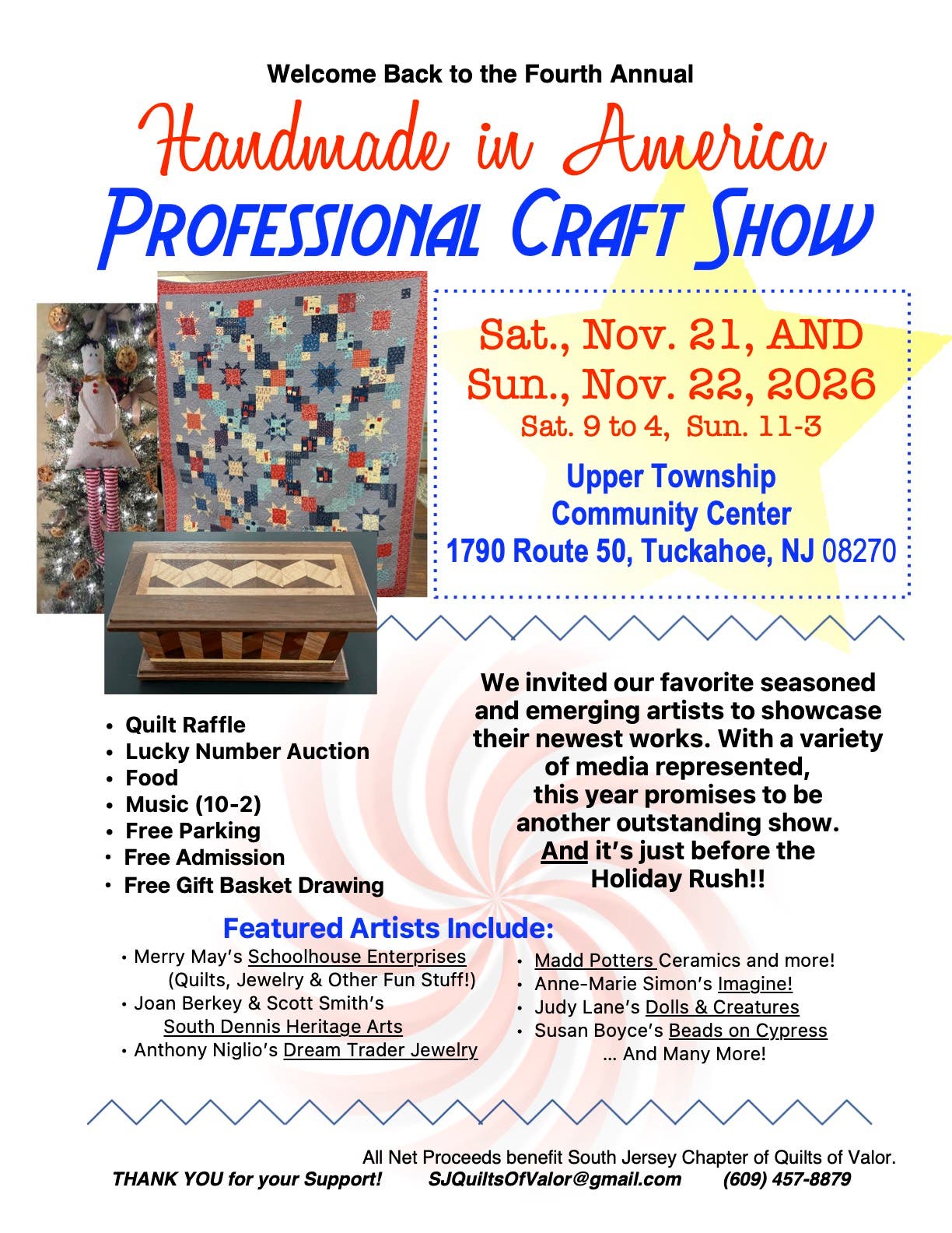 Fourth Annual Handmade In America Professional Craft Show