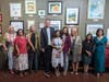 Watercolor artists (left to right) are Lorraine Wells, Alka Vaidya, Jennifer Huber, James Morehead (Dublin Poet Laureate), Usha Shukla, Rekha Joshi, Wendy McDermott, Meghana Mitragotri and Michelle Meng