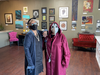 Frame Company Owner Sawsan Wolski, Show Curator and Vanessa Thomas, Organizer at the F. CO. Art Gallery in Dublin