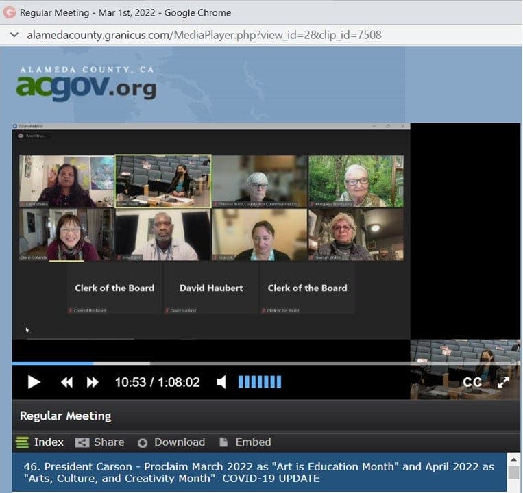 ACAC Virtual meeting Art is Education Month ACAC Virtual meeting Art is Education Month