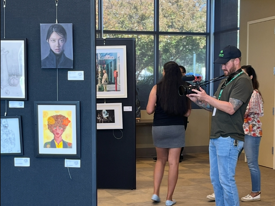 City Photographer captures artwork at a previous High Life Art Exhibition in the Dublin Wave Community Room