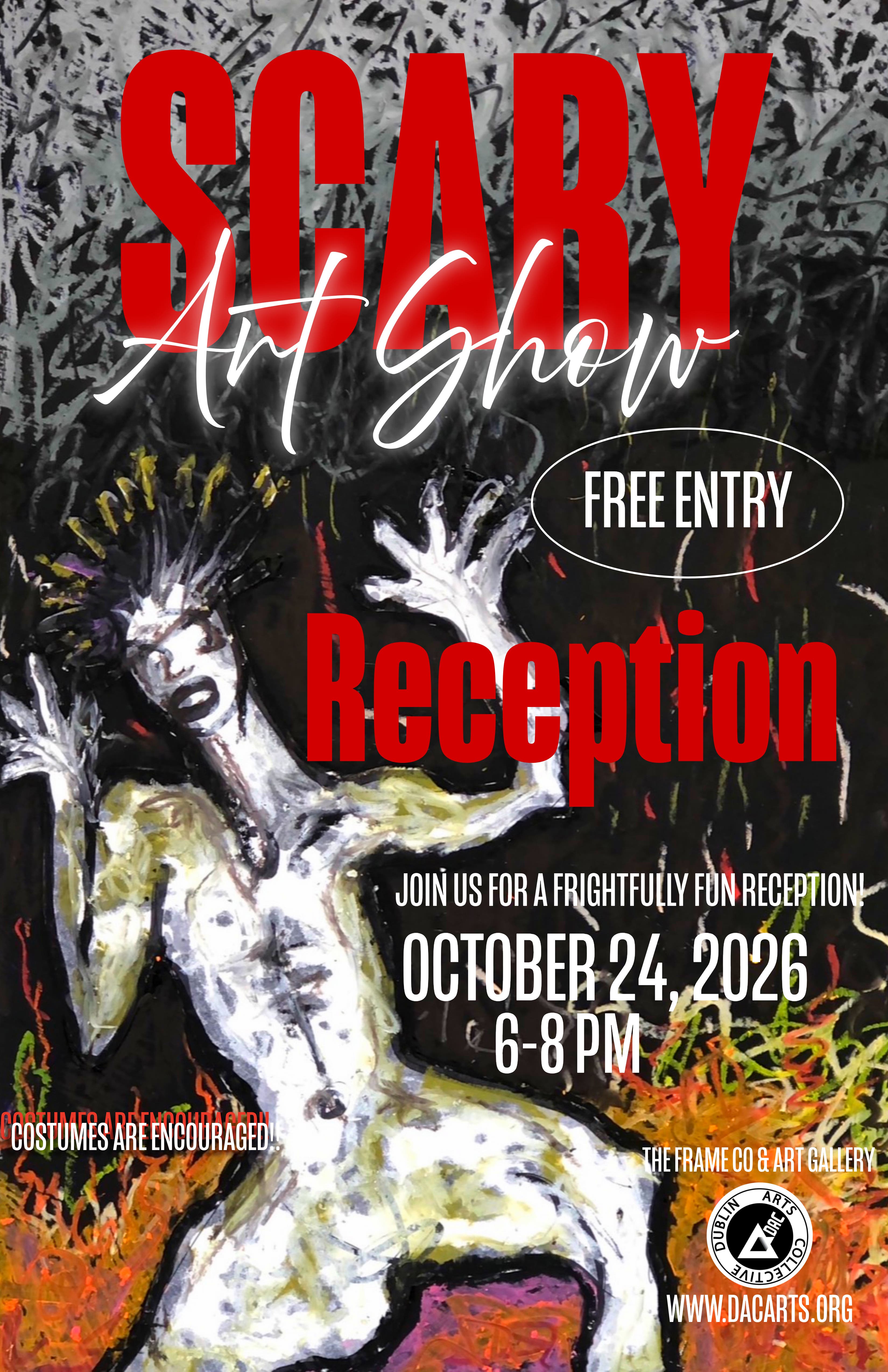Scary Art Show Reception