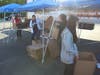 Early morning volunteers putting together boxes