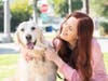 Kelly with her Golden Retriever, Bronte. 