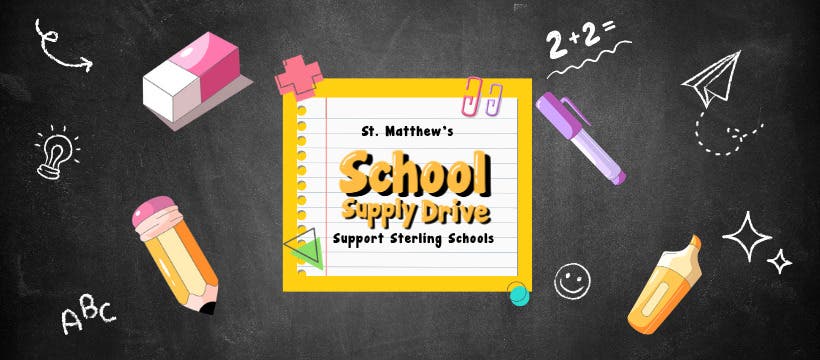 School supply drive - supporting Sterling, VA schools