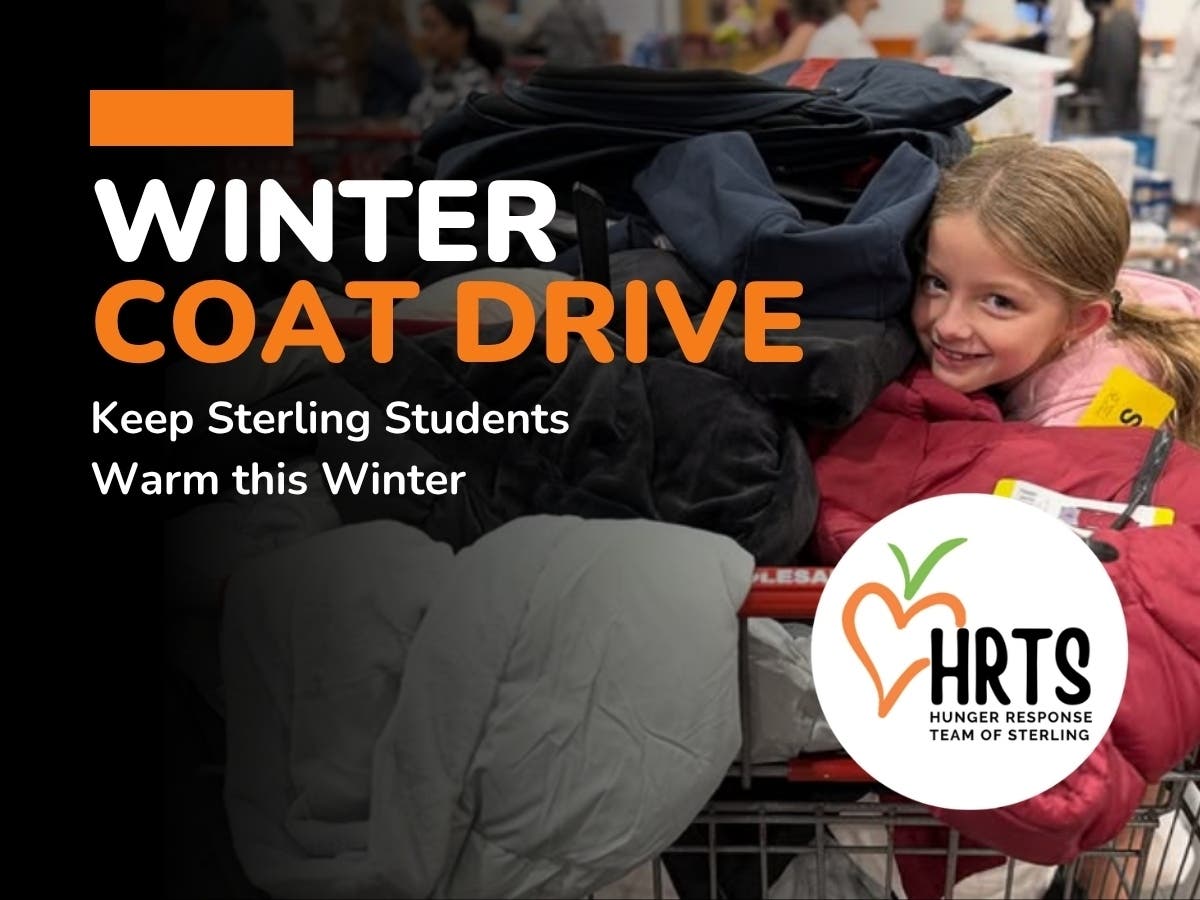 New winter coat donations, shopping for coat drive.