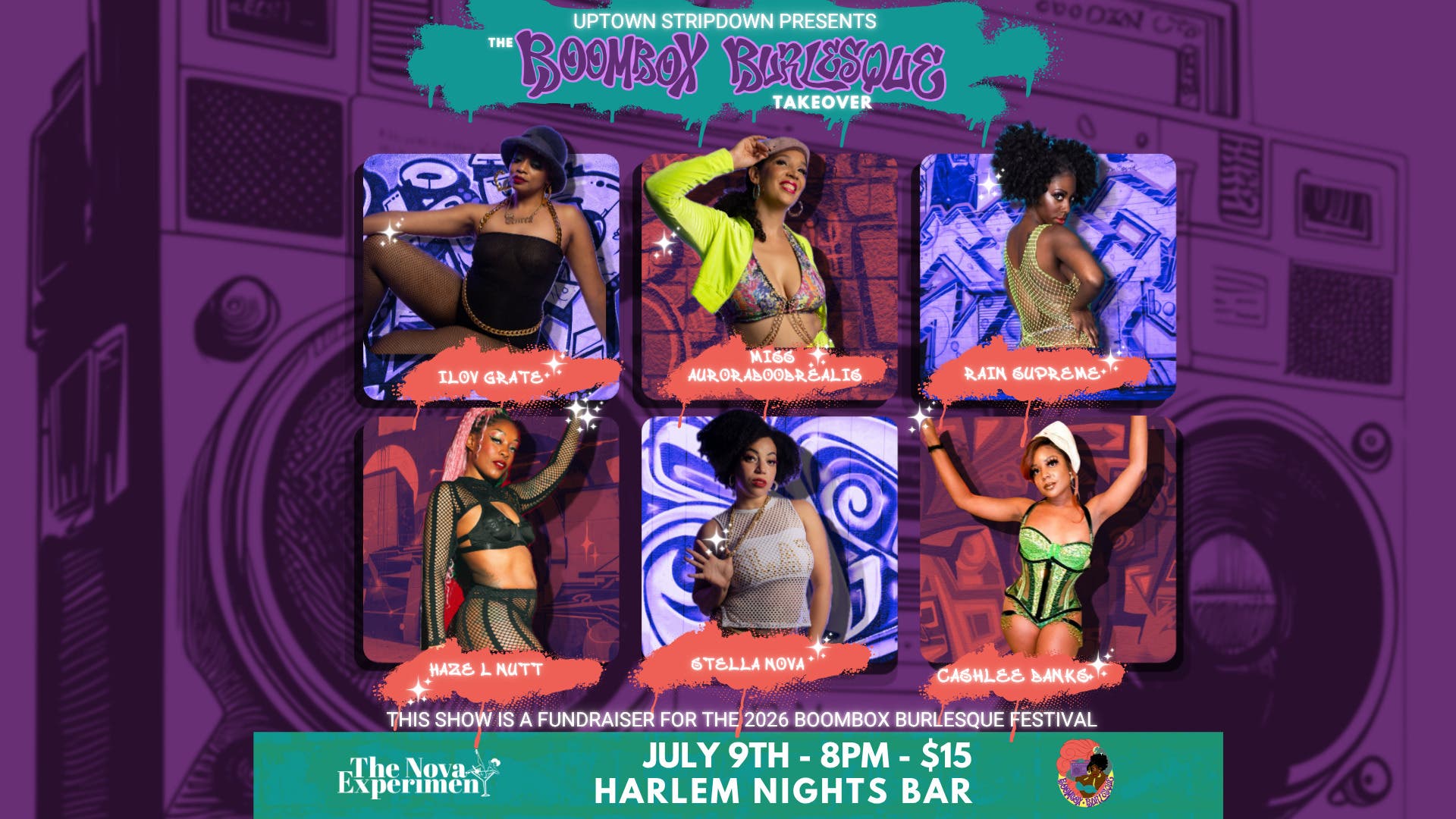 Uptown Stripdown Presents: The Boombox Burlesque Fundraiser