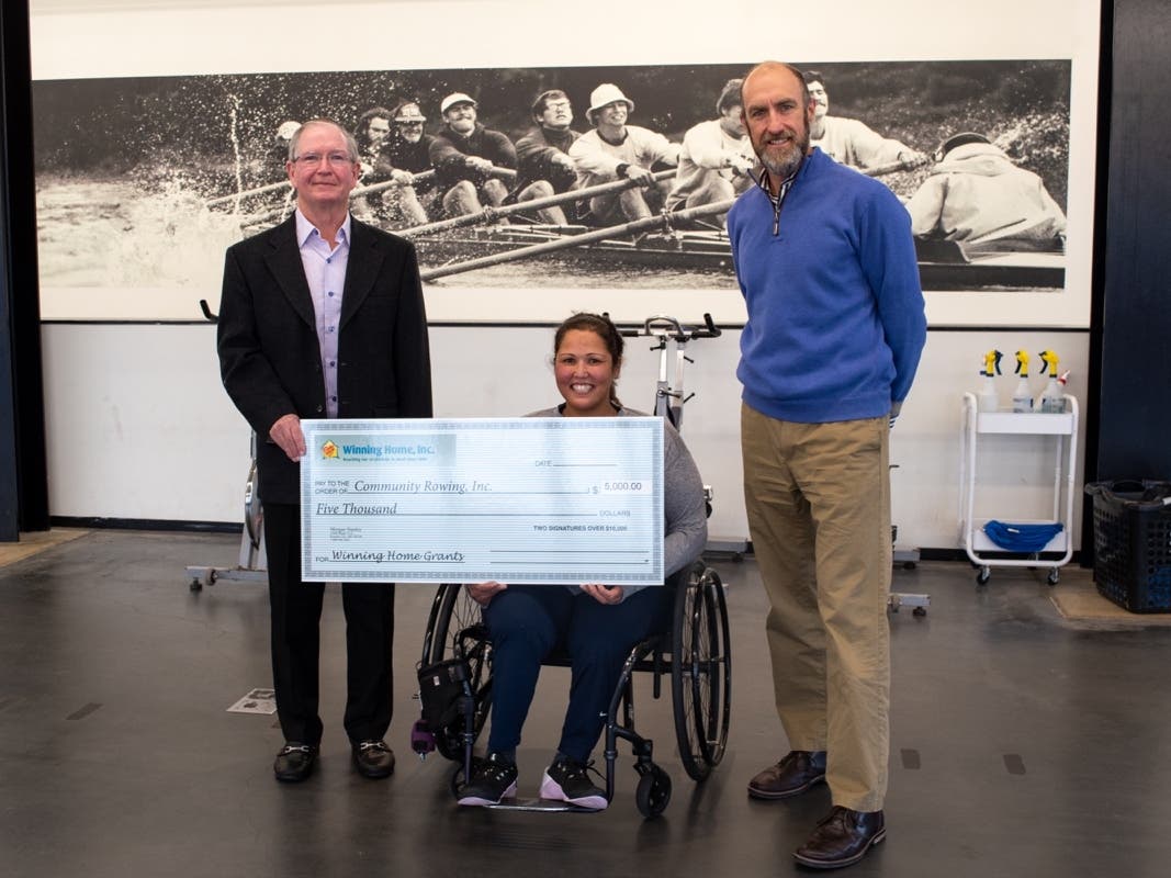 Pictured from left to right: Albert Curran, Jennifer Fitz-Roy, and Ted Benford.