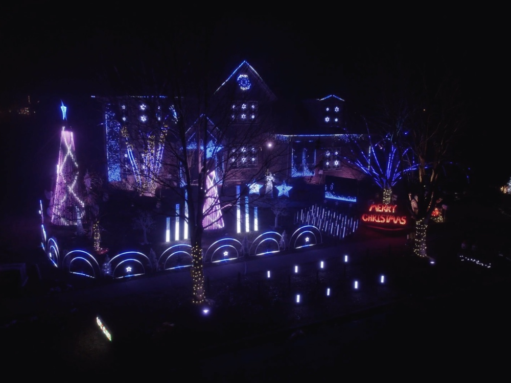 Brett Foy, who organizes the light show at 969 Ekman Drive, said it takes thousands of hours a year to coordinate and plan the display.