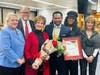 Mayor Richard Irvin presented Phyllis Kramer (third from left) with an Award of Excellence for keeping the city in "such a positive light nationally during her decades of dedication to helping others."