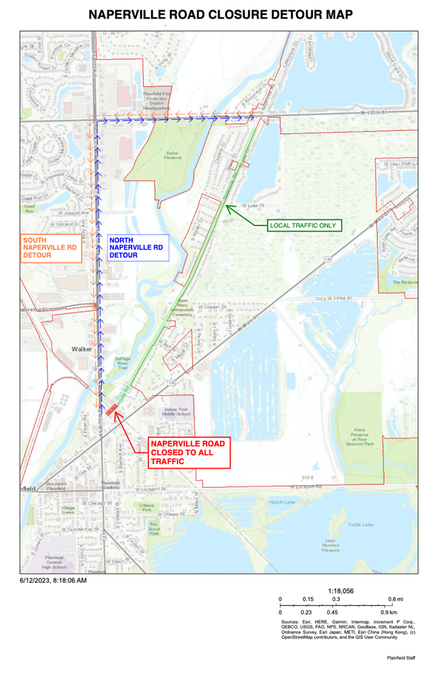 Naperville Road Over Tracks In Downtown Plainfield To Close To Traffic ...