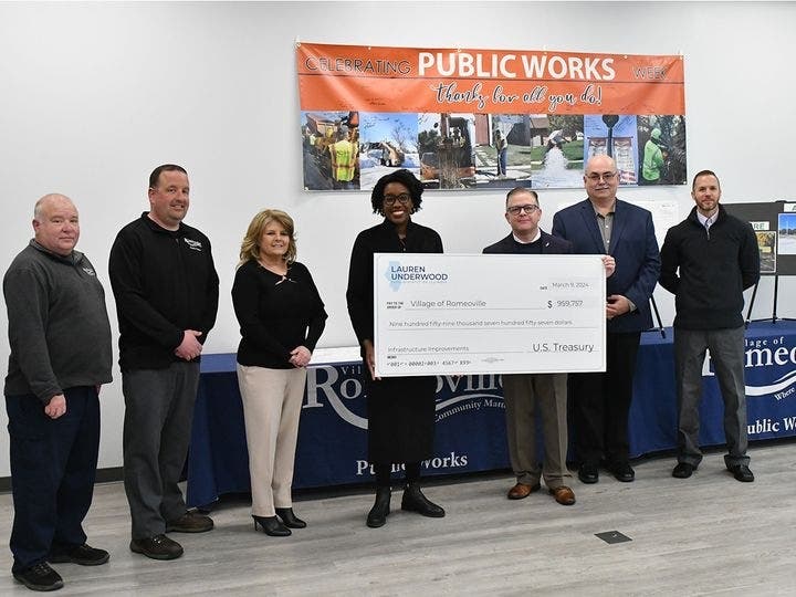 Congresswoman Lauren Underwood, representing the 14th District, secured $959,757​ for replacing Romeoville's Spangler sanitary lift station, an essential part of the wastewater system.