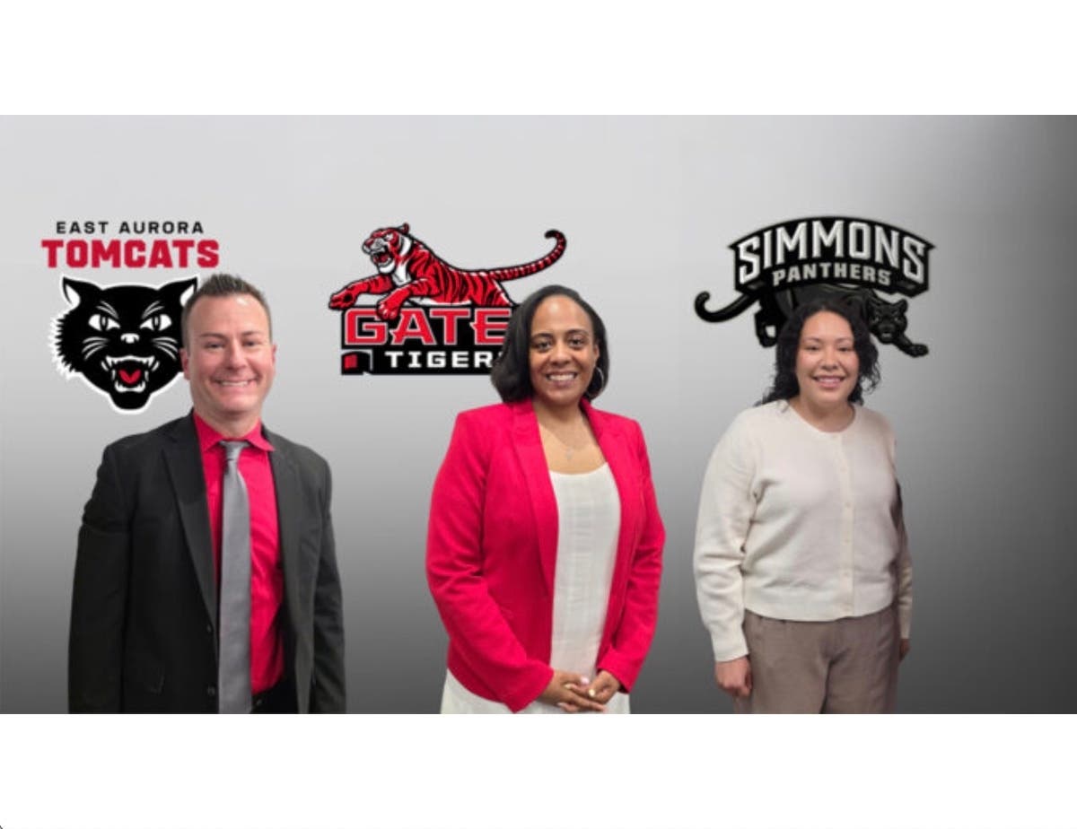 East Aurora School District 131 Board of Education has approved the hiring of Kevin Marten (from left), principal of East Aurora High School; Tenita Ramey, principal of Gates Elementary School; and Jennifer Carr, dean of students at Simmons Middle School.