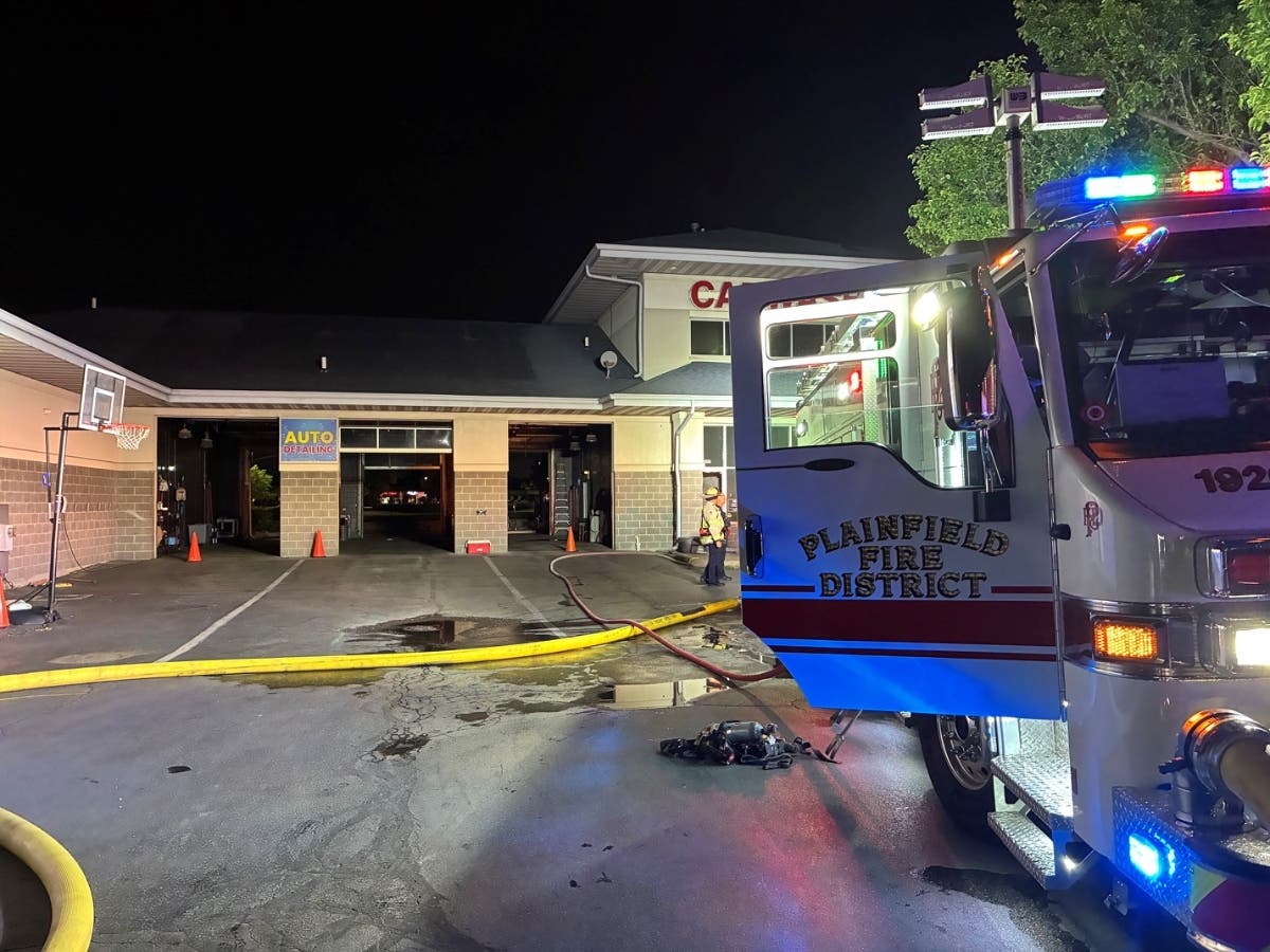 An activated fire alarm brought firefighters to Super Clean Auto Spa, at 24037 W. 135th St., at about 3 a.m. Wednesday.