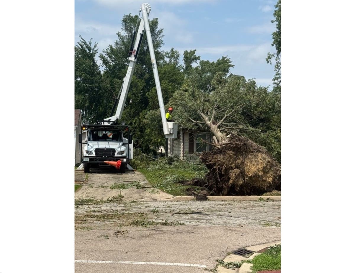 Aurora saw approximately 7.54 inches of rain leading up to the Fourth of July, according to the National Weather Service, with the city's West Side being hit the hardest.