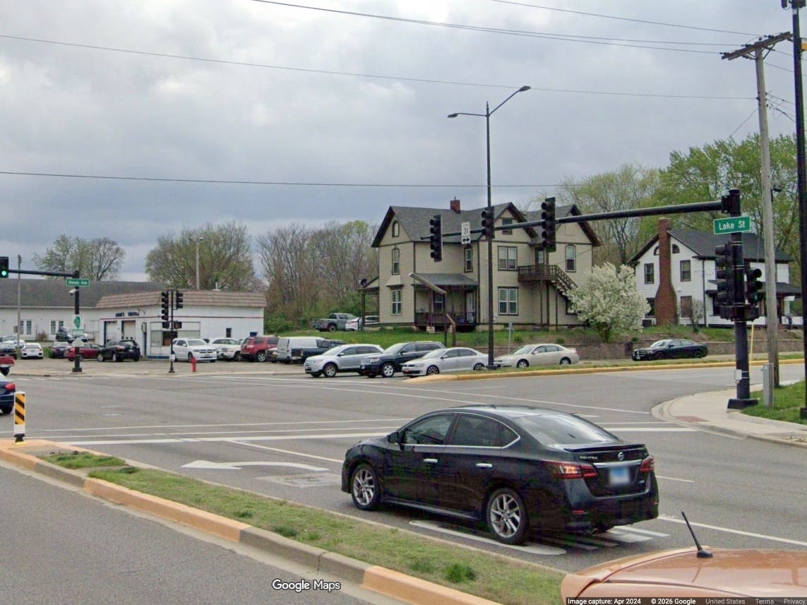 Two cars collided Wednesday afternoon in the intersection of Lake Street and Illinois Avenue in Aurora, police said.