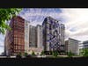 City Club Apartments CBD Cleveland will be a new 23-story apartment hotel with 308 apartments to penthouses, international design and a restaurant, speakeasy, cafe and doggie daycare.