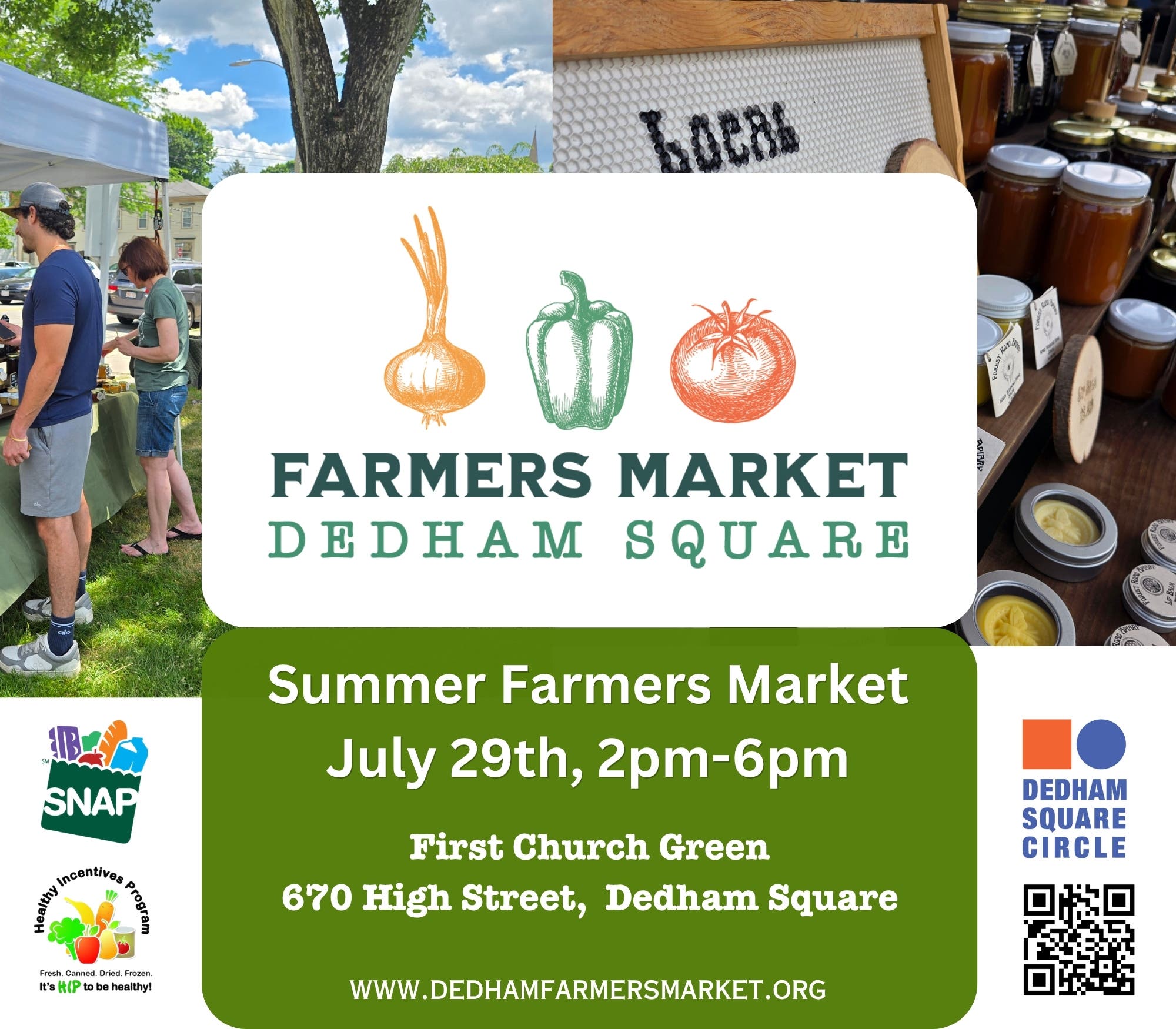 Dedham Square Indoor Summer Farmers Market