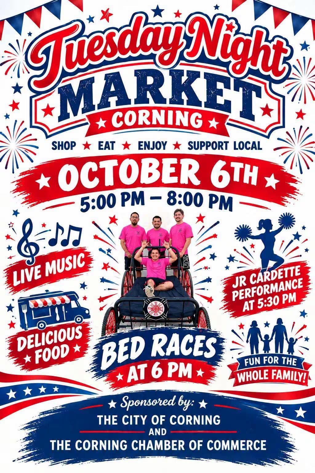 🎪Closing Night of the Tuesday Night Market & Bed Races!
