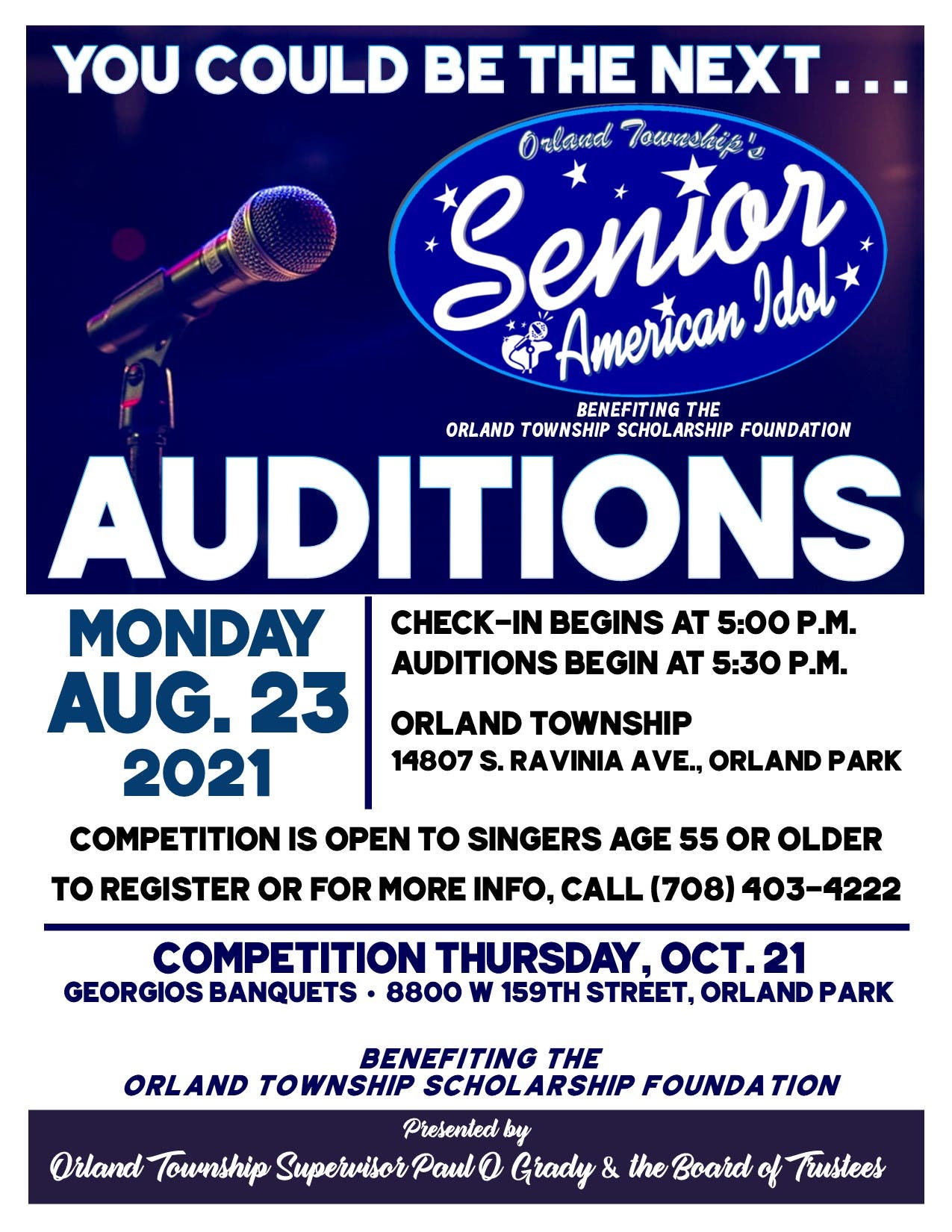 Auditions flyer.