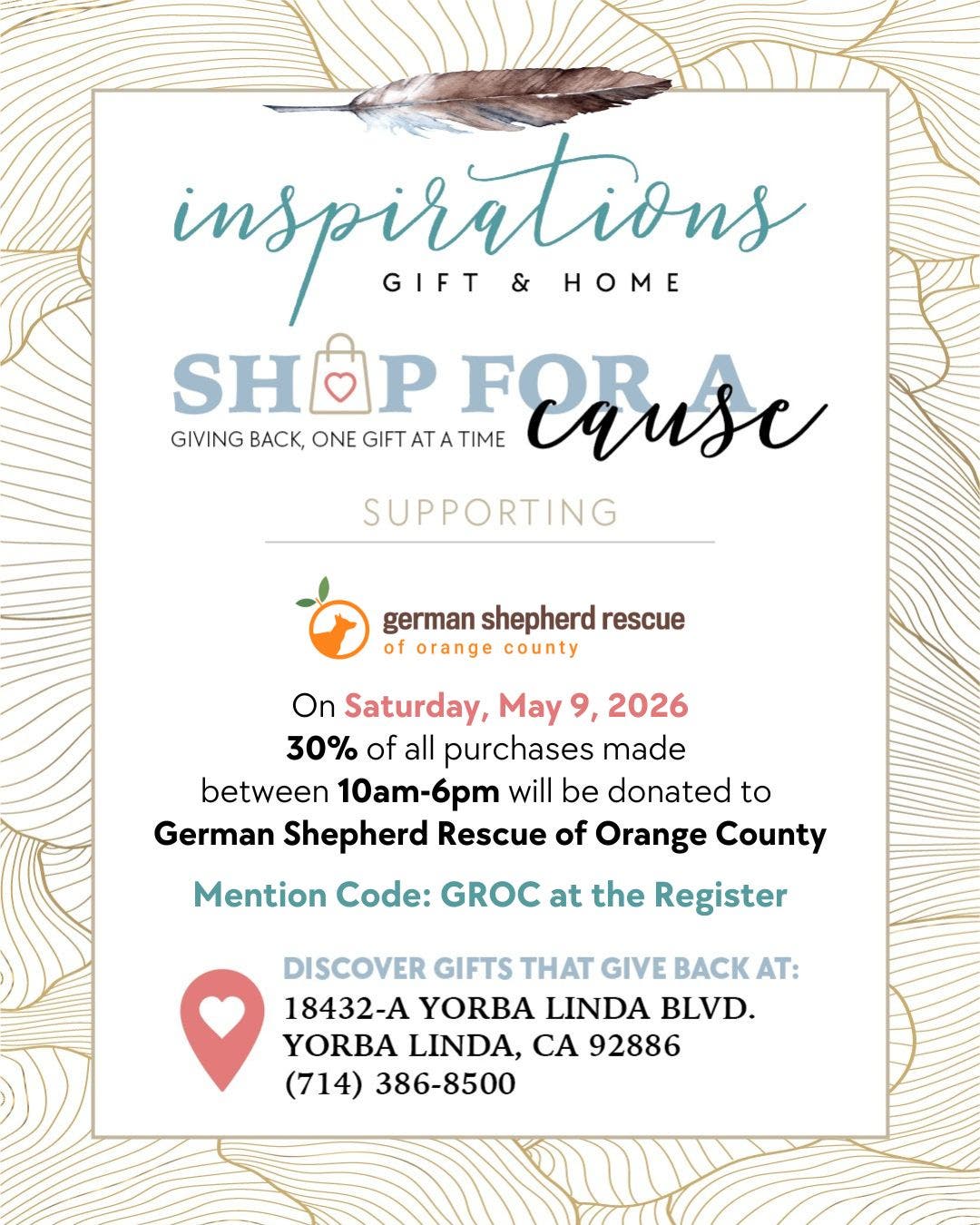 Shop For A Cause - Mother's Day Fundraiser!